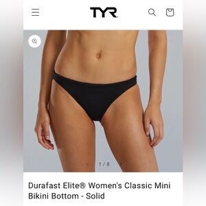 NWT TYR Durafast Elite® Women's Classic Mini Bikini Bottom Size Small